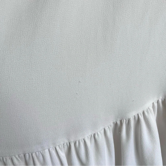 Tibi Savanna Crepe Long Sleeve Peplum Top - Picture 12 of 14